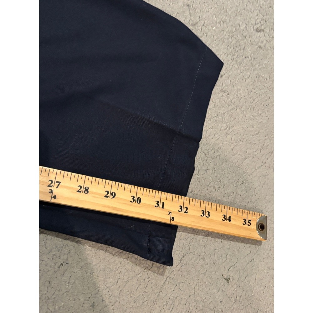 Haggar Cool 18 Pro Mens Navy Blue Classic Fit Dress Pants 42x32 Flat Front - Picture 7 of 9